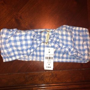 LF Gingham Ring Tube Top